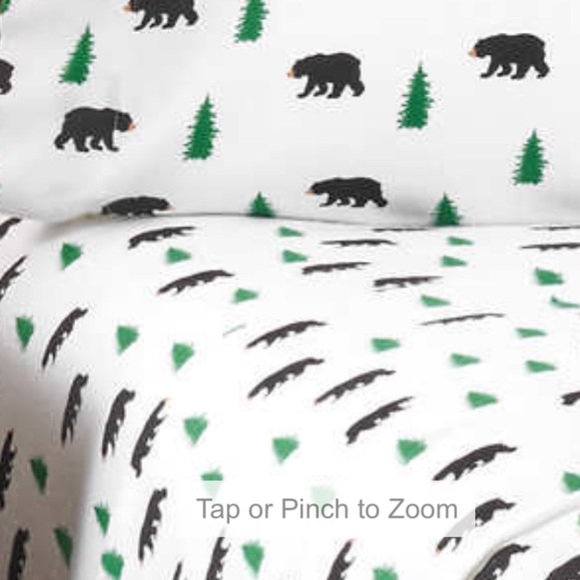 New King flannel sheet set, 4 pcs - Picture 2 of 7